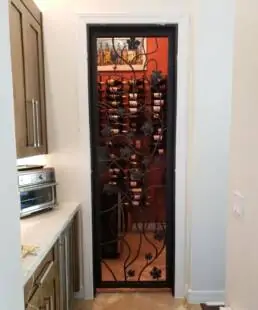 interior wine cellar door installed by Iron Doors Arizona
